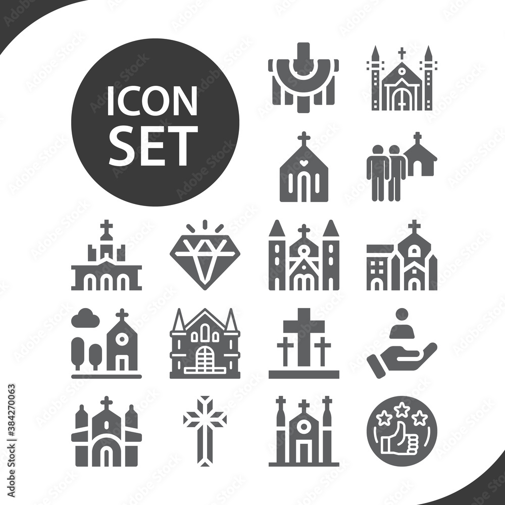 Simple set of praise related filled icons. Simple set of praise related filled icons.