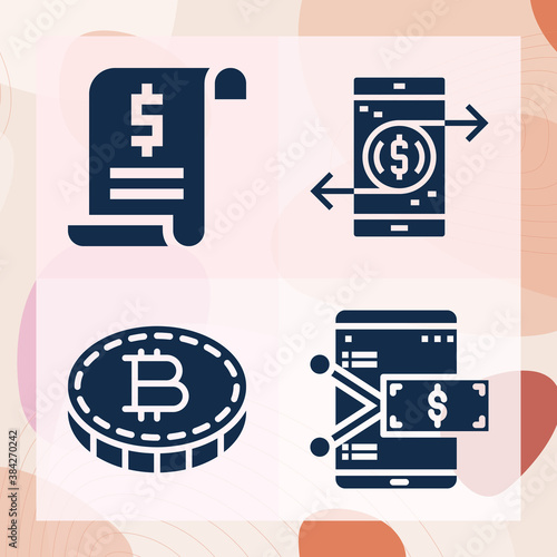 Simple set of strategies related filled icons