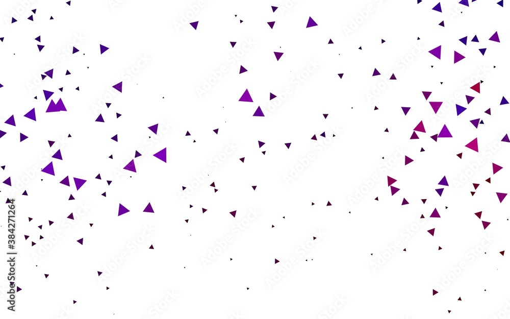 Light Purple vector layout with lines, triangles.