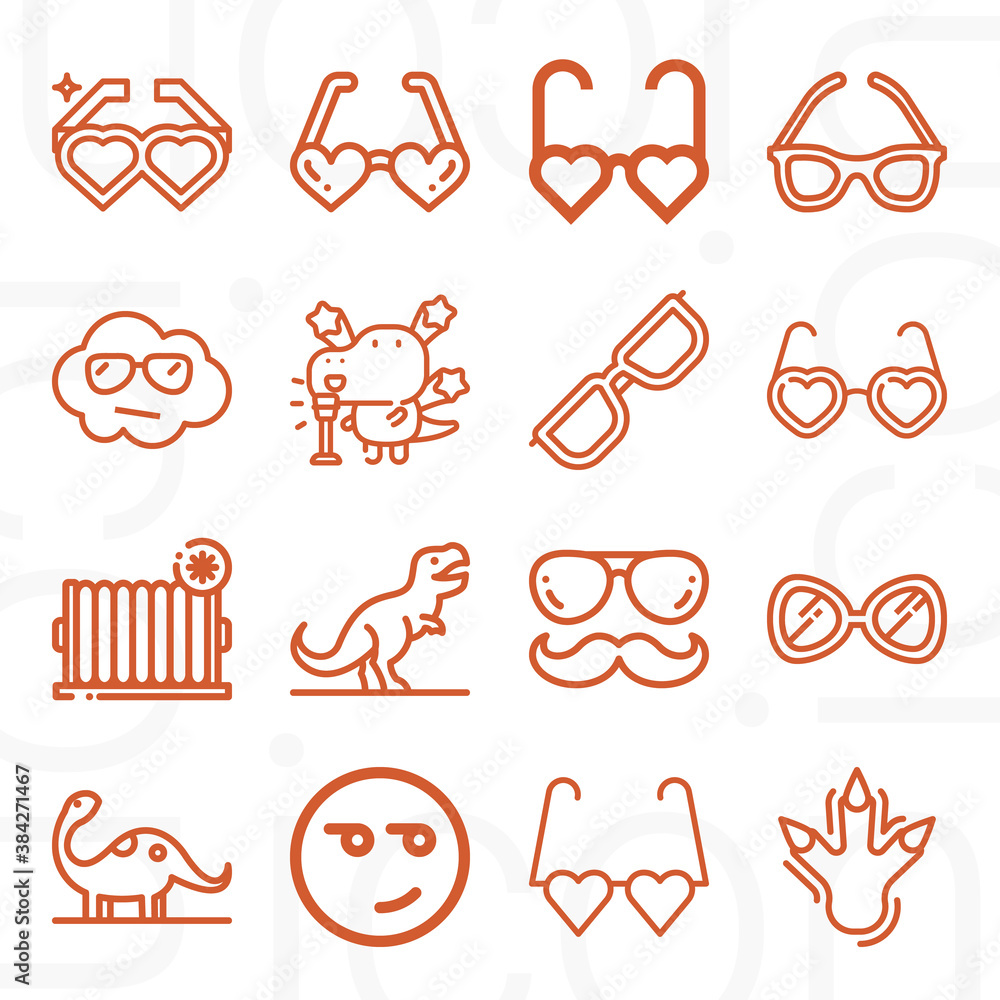 16 pack of low temperature lineal web icons set 16 pack of low temperature lineal web icons set