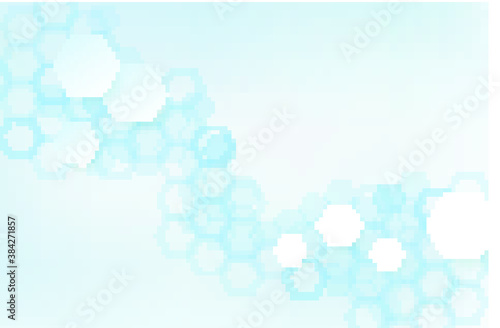 Medical Banner. With polygonal shapes, technology background, blue color, and science wallpaper template. Healthy and medical vector illustration. Molecules shape.