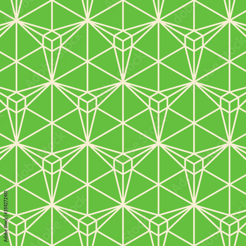 Hexagon art deco pattern background.
