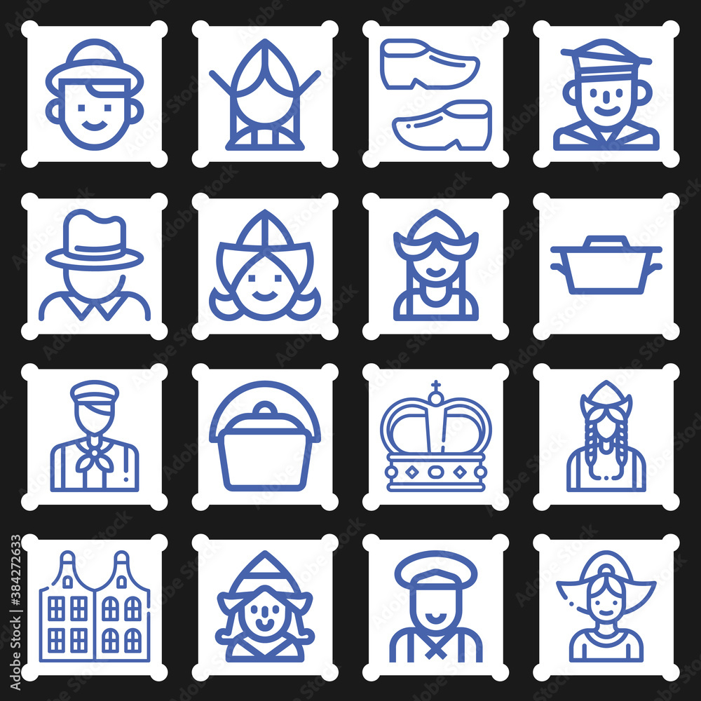 16 pack of south african lineal web icons set 16 pack of south african lineal web icons set