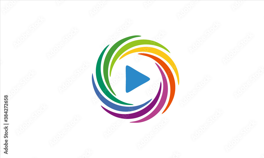 combination of photography and play logo design combination of photography and play logo design