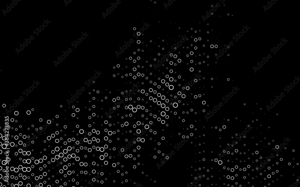 Dark Black vector cover with spots. Dark Black vector cover with spots.