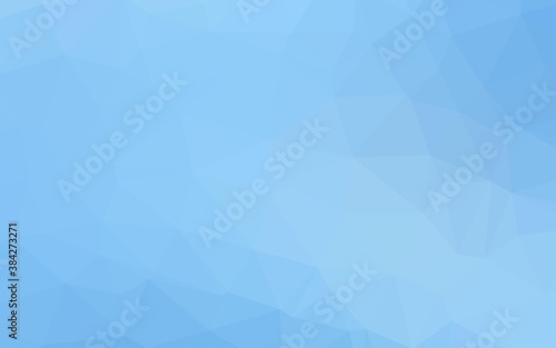 Light BLUE vector polygon abstract background.