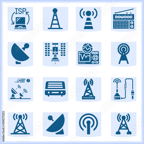 Transmitting aerial  related simple set. 16  filled