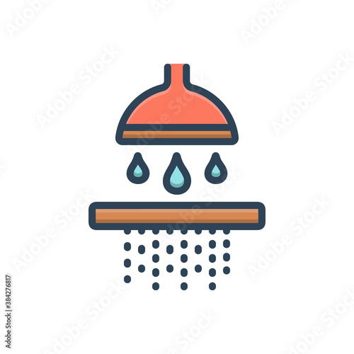 Color illustration icon for permeate