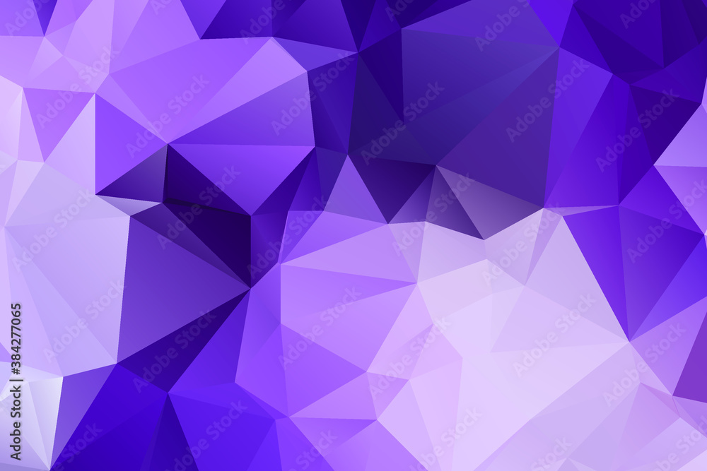 Abstract Purple Color Polygon Background Design, Abstract Geometric Origami Style With Gradient. Presentation,Website, Backdrop, Cover,Banner,Pattern Template