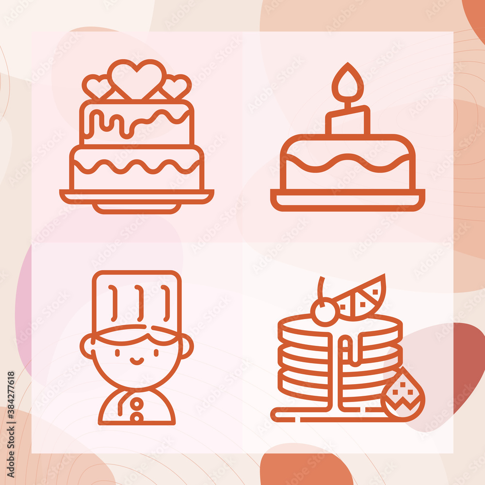 Simple set of oregon related lineal icons Simple set of oregon related lineal icons