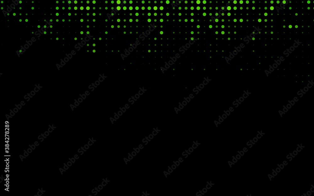 Dark Green vector background with bubbles. Dark Green vector background with bubbles.