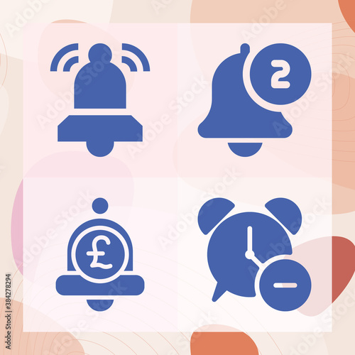 Simple set of notices related filled icons