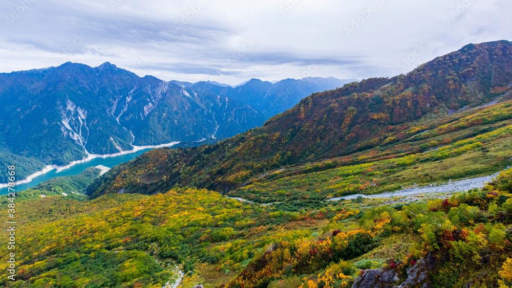 黒部立山アルペンルート　大観峰から見る紅葉