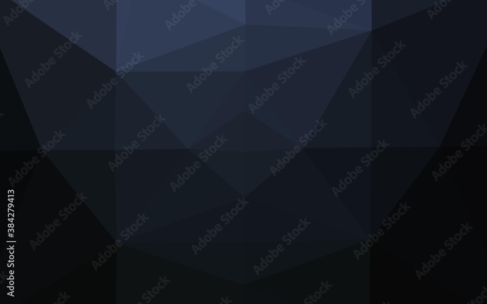 Dark BLUE vector shining triangular background. Dark BLUE vector shining triangular background.