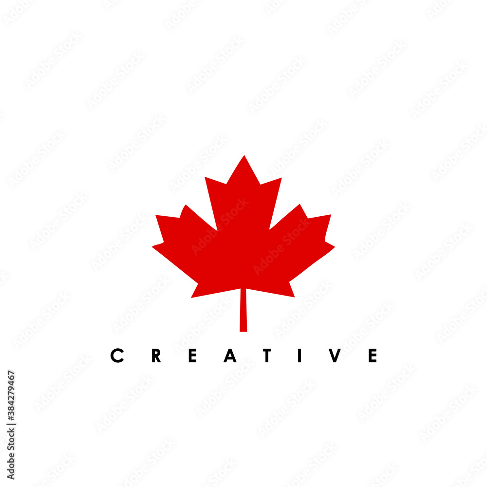 Canada Leaf Logo Design Vector Canada Leaf Logo Design Vector