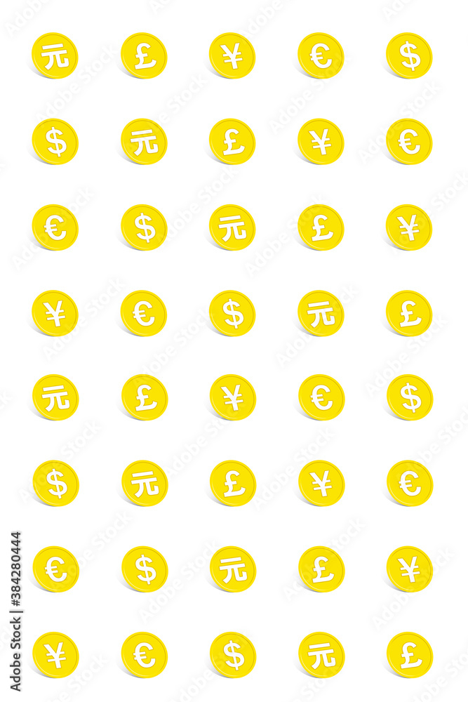 Background material for currency illustration. 通貨イラストの背景素材 Background material for currency illustration. 通貨イラストの背景素材