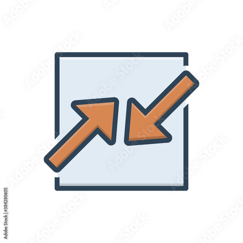 Color illustration icon for competing interests