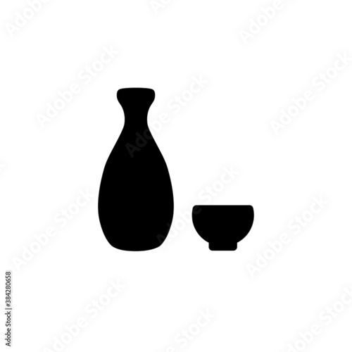 [japanese sake] vector icons
