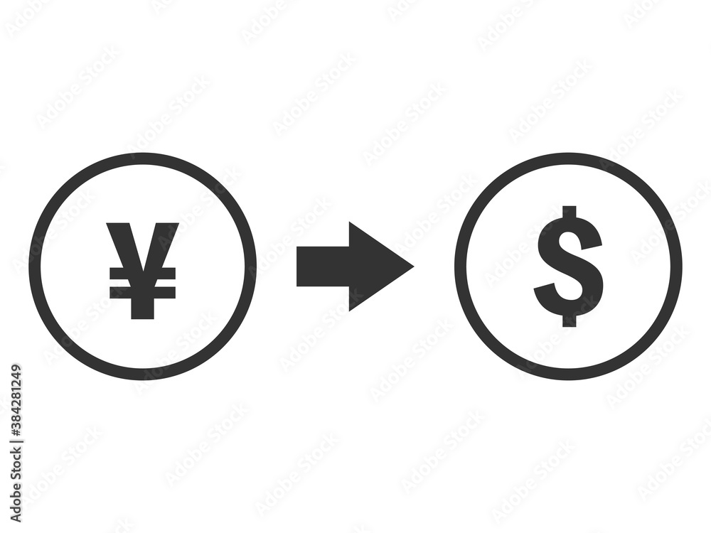 Obraz premium 外貨両替 円 ドル