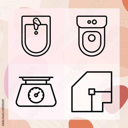 Simple set of bias related lineal icons