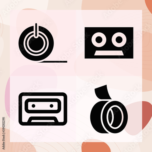 Simple set of used related filled icons