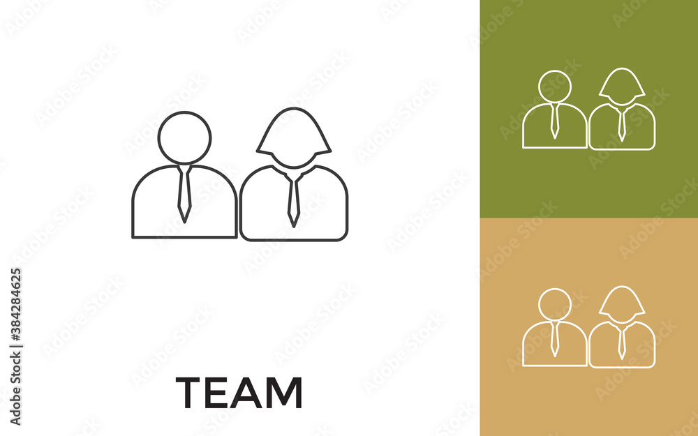 Editable Team Thin Line Icon with Title. Useful For Mobile Application, Website, Software and Print Media. Editable Team Thin Line Icon with Title. Useful For Mobile Application, Website, Software and Print Media.