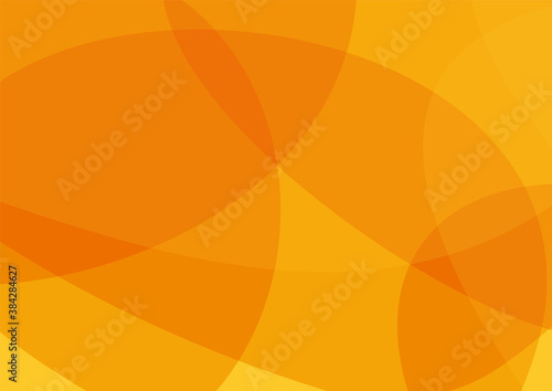 重なる鮮やかなオレンジ色の抽象的な曲線の背景素材