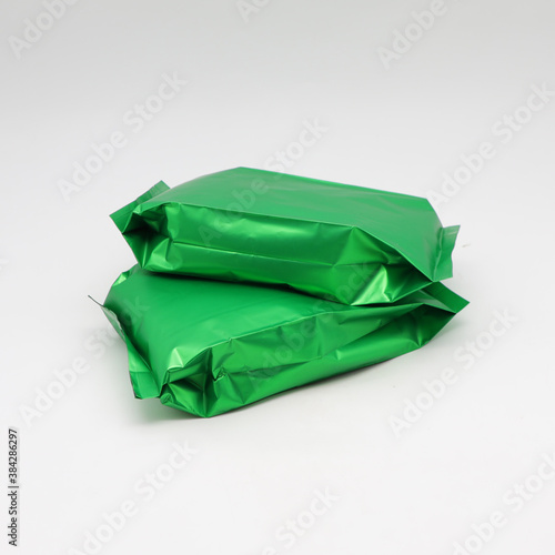 plastic bag isolated on the white background.