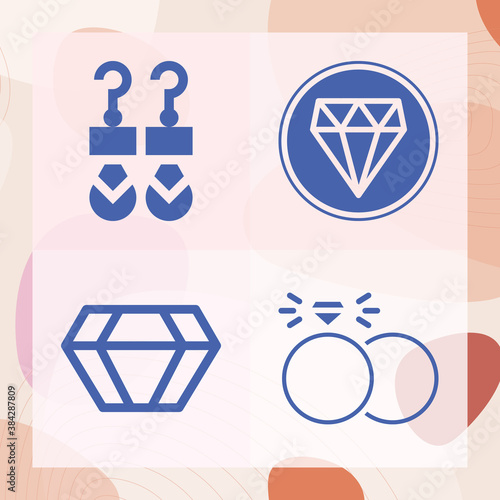 Simple set of expenditures related filled icons