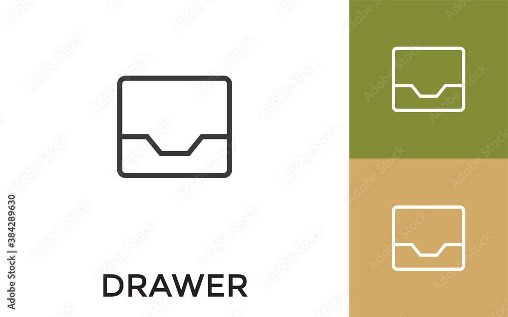 Editable Drawer Icon with Title. Useful For Mobile Application, Website, Software and Print Media. Editable Drawer Icon with Title. Useful For Mobile Application, Website, Software and Print Media.