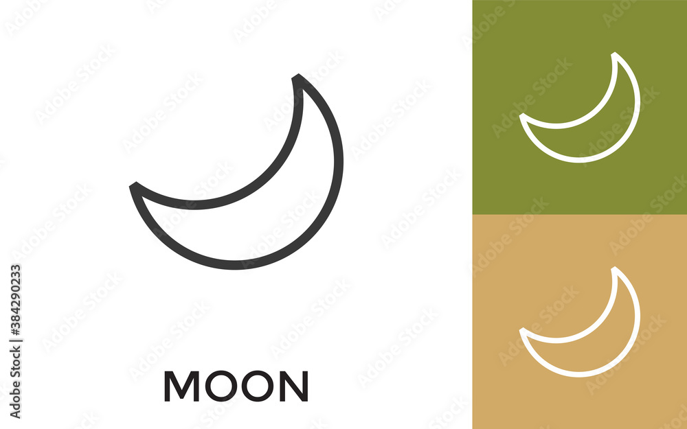 Editable Moon Icon with Title. Useful For Mobile Application, Website, Software and Print Media. Editable Moon Icon with Title. Useful For Mobile Application, Website, Software and Print Media.
