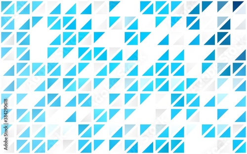 Light BLUE vector seamless layout with lines, triangles.