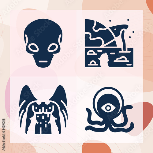 Simple set of exile related filled icons