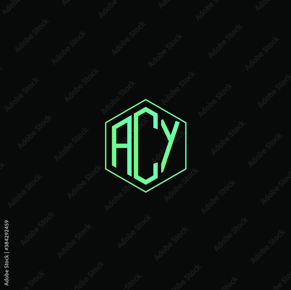 ACY letter icon design on black background. Creative letter ACY/A C Y logo design. ACY initials Logo design ACY letter icon design on black background. Creative letter ACY/A C Y logo design. ACY initials Logo design
