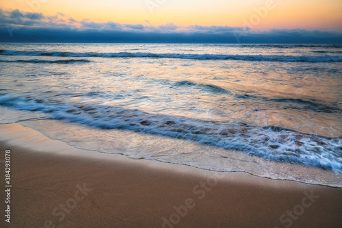 Fototapeta Naklejka Na Ścianę i Meble -  Abstract seascape, tropical beach sunset