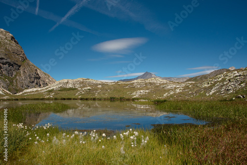 small lake next to the refuge du fond des Fours where it is good to settle down quietly
