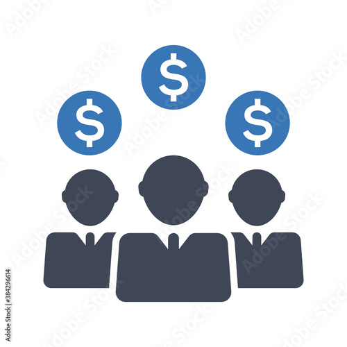 Crowdfunding investors icon