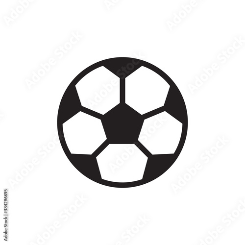 Soccer ball flat icon design vector