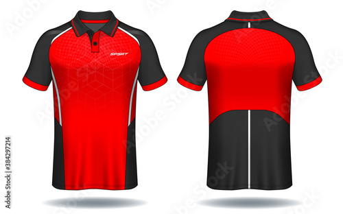 T-shirt polo design, Sport jersey template.	