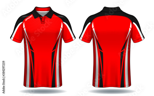 T-shirt polo design, Sport jersey template.	