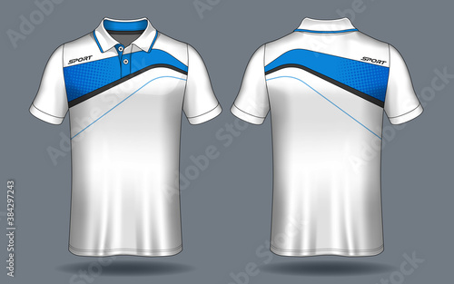 T-shirt polo design, Sport jersey template.	