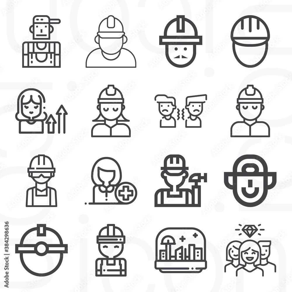 16 pack of ants lineal web icons set 16 pack of ants lineal web icons set