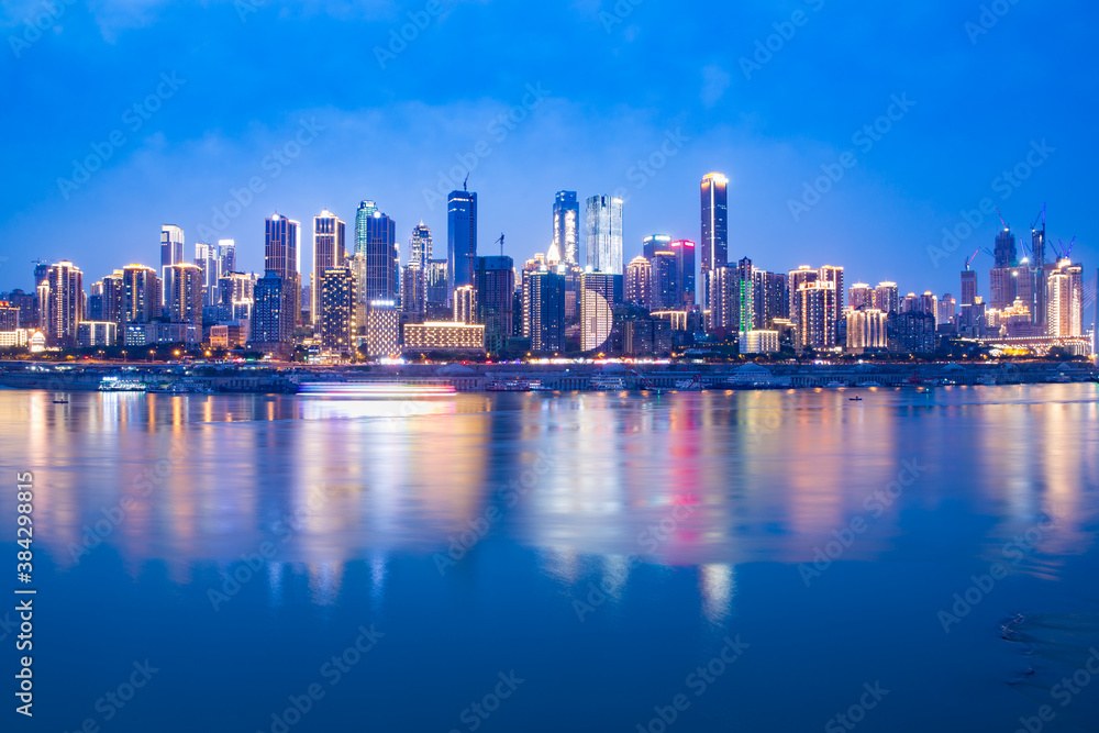 Naklejka premium city skyline