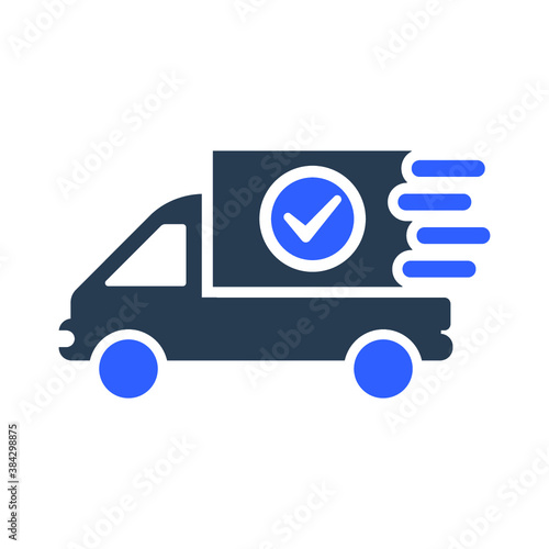 Shipping delivered icon