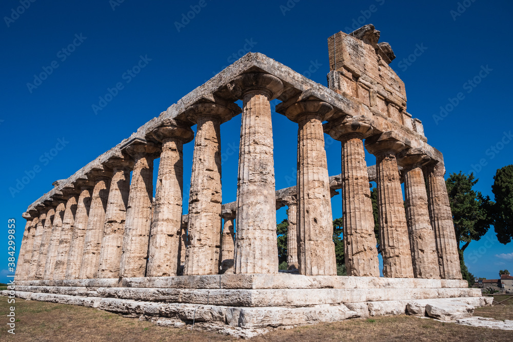 Temple of Athena in Paestum , Italy formerly known as Temple of Ceres
