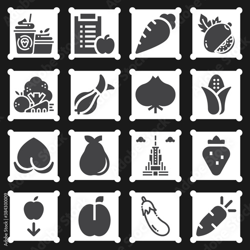 16 pack of legislature  filled web icons set