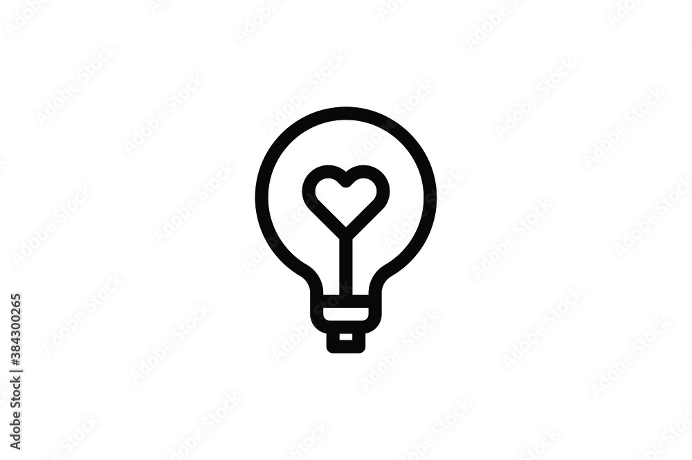 Valentine Outline Icon - Lamp Valentine Outline Icon - Lamp