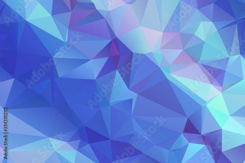 Abstract Blue Color Polygon Background Design, Abstract Geometric Origami Style With Gradient. Presentation,Website, Backdrop, Cover,Banner,Pattern Template