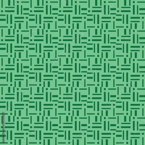 Vector seamless pattern texture background with geometric shapes, colored, green colors.