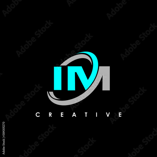 IM Letter Initial Logo Design Template Vector Illustration	
